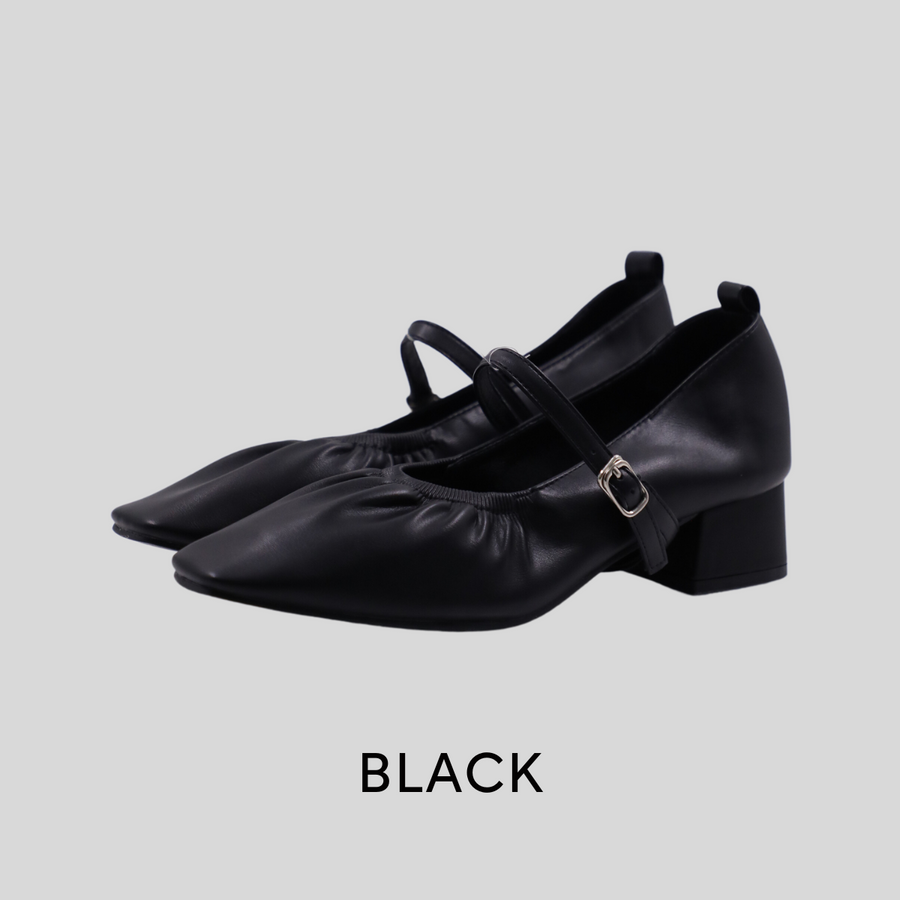Elle Pump Shoes ballerina pump 1.5” Black