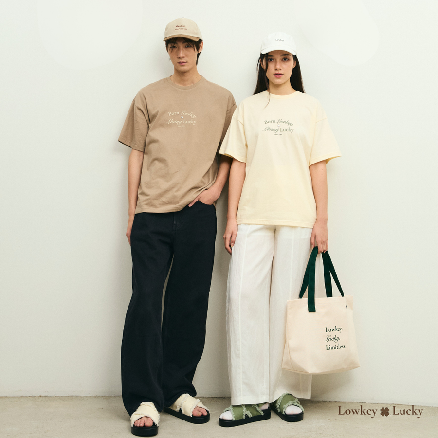 Lowkey Lucky Limited Unisex Oversized T-shirt Brownie