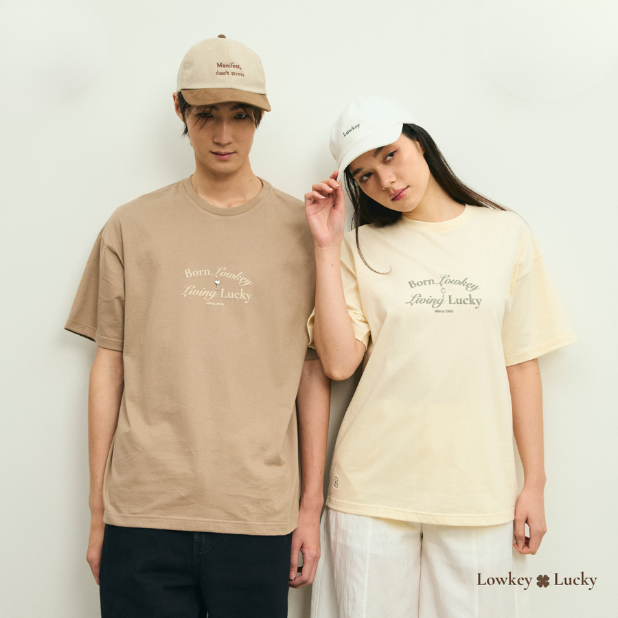 Lowkey Lucky Limited Unisex Oversized T-shirt Brownie