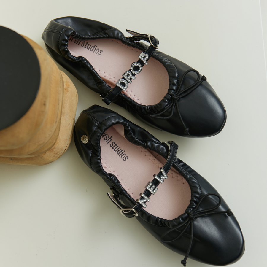 New Arrivals - Stella Ballet Flat Black