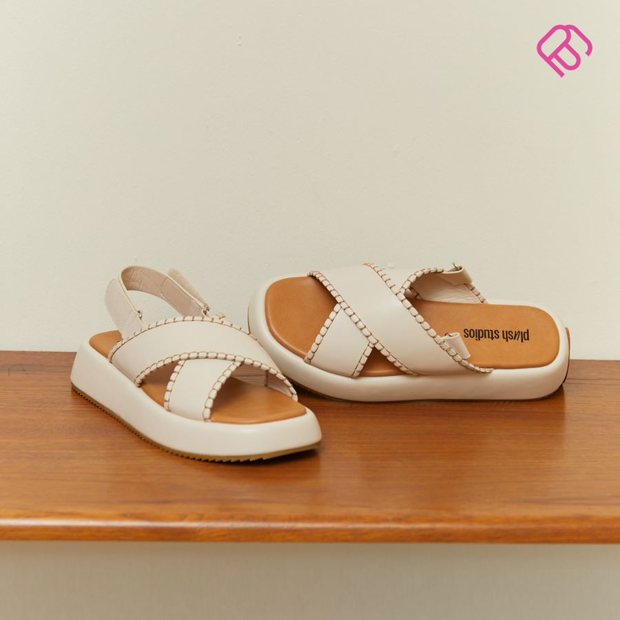 Rae Flatform Sandals Offwhite