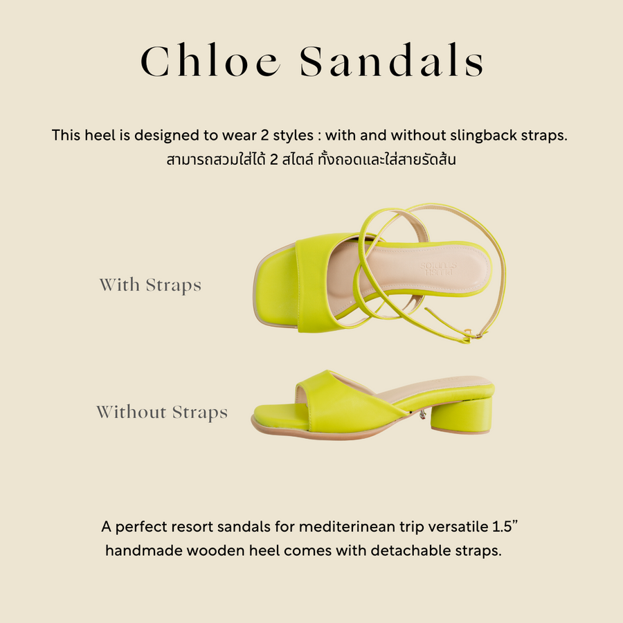 Chloe Sandals Lime