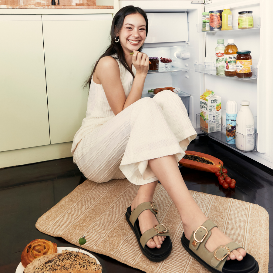 Gia Unisex Sandals Olive Oil
