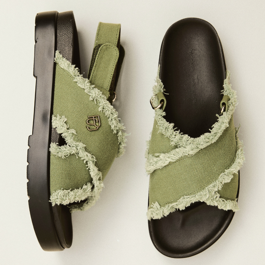 Plush Studios x Urban Trooper : Aiden Sandals Olive