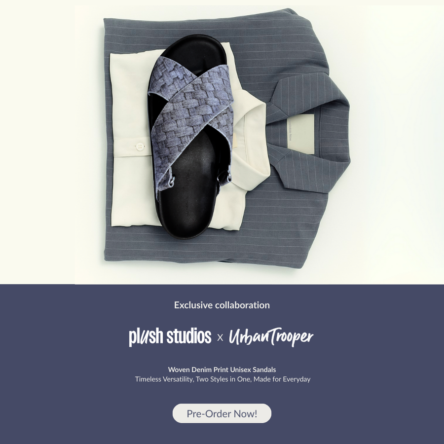 Plush Studios x Urban Trooper : Denim Weave Unisex Shoe (Pre-Order)