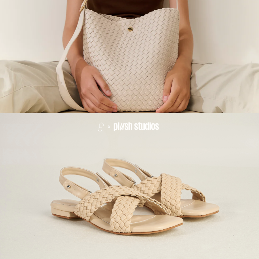 Plush Studios x Sugar Monday :  Lira Interlace Sandals