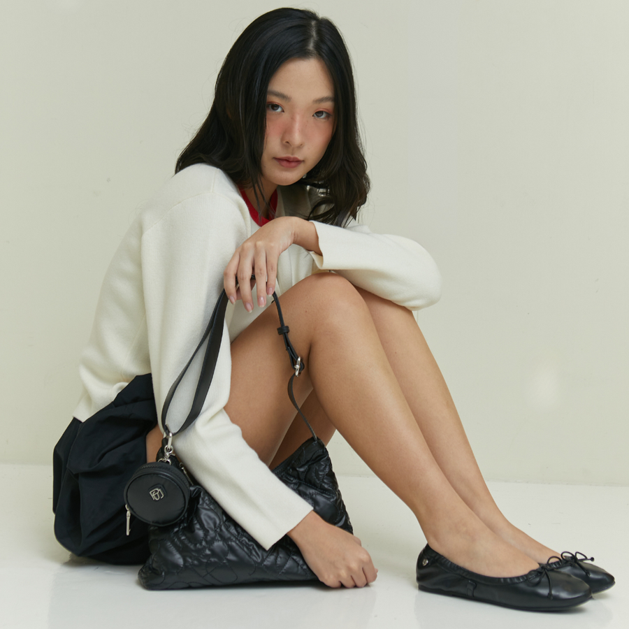 New Arrivals - Stella Ballet Flat Black
