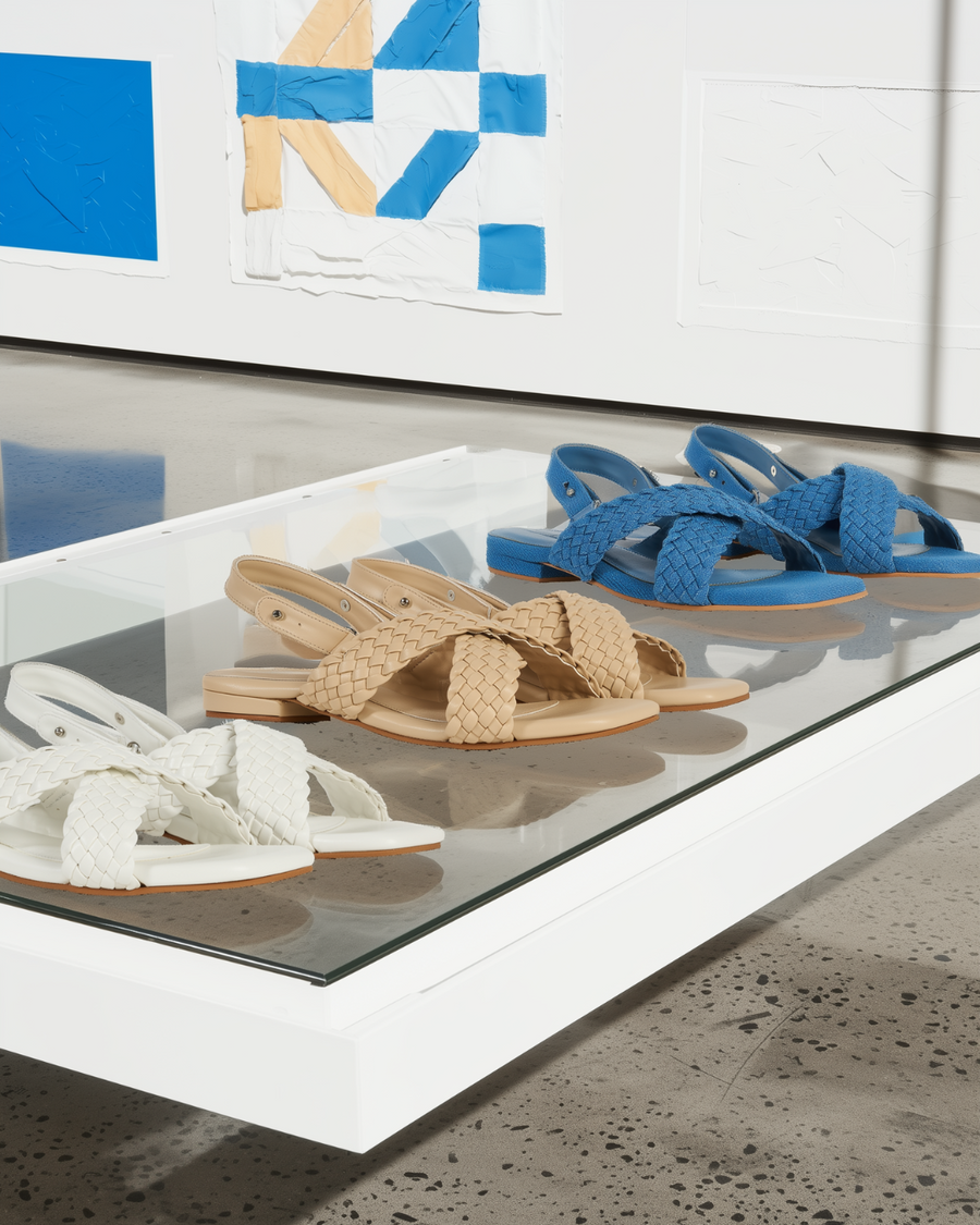 Plush Studios x Sugar Monday :  Lira Interlace Sandals