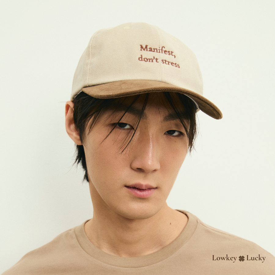 Lowkey Lucky Limited Manifest Cap Beige