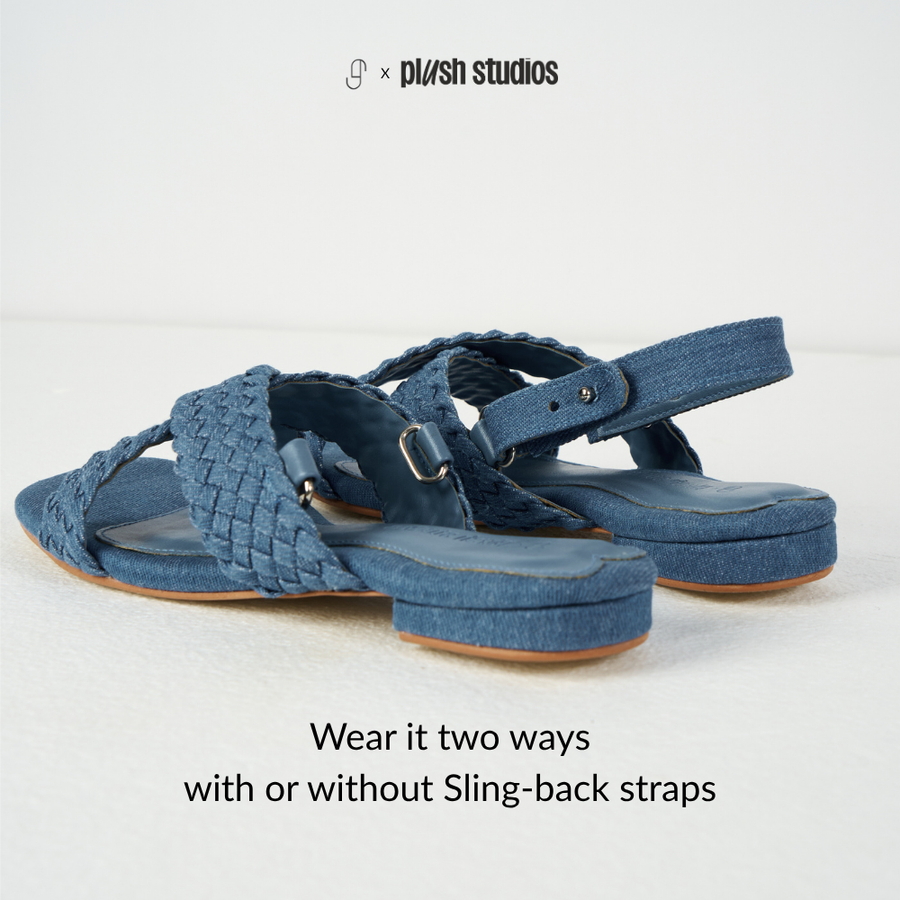 Plush Studios x Sugar Monday :  Lira Interlace Sandals