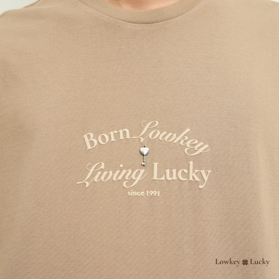 Lowkey Lucky Limited Unisex Oversized T-shirt Brownie