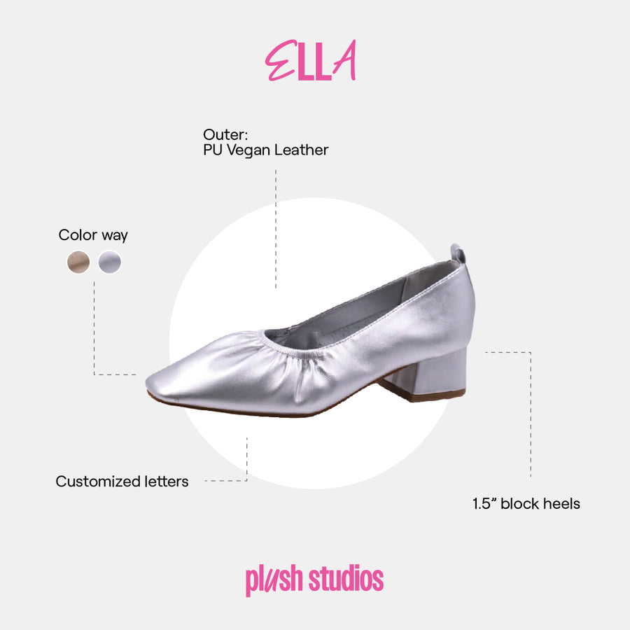 Ella Pump Shoes ballerina pump 1.5” Silver