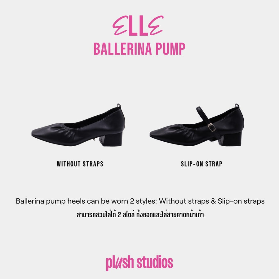 Elle Pump Shoes ballerina pump 1.5” Taupe
