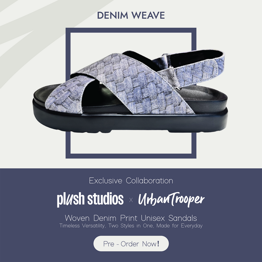 Plush Studios x Urban Trooper : Denim Weave Unisex Shoe (Pre-Order)