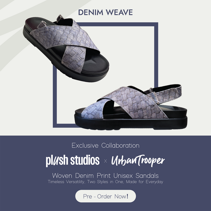 Plush Studios x Urban Trooper : Denim Weave Unisex Shoe (Pre-Order)