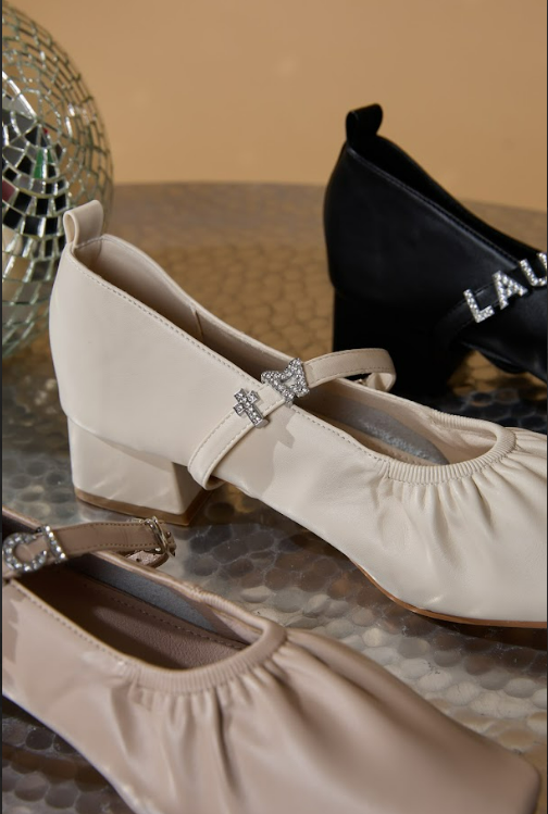 Elle Pump Shoes ballerina pump 1.5” Cream