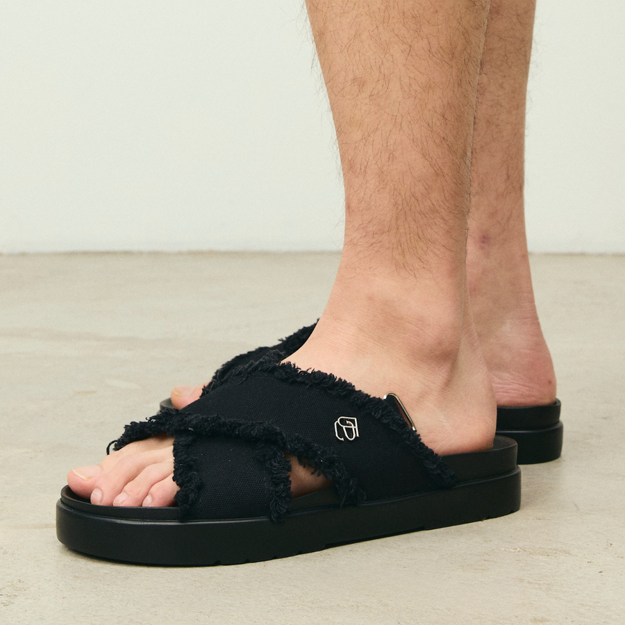 Plush Studios x Urban Trooper : Aiden Sandals Black