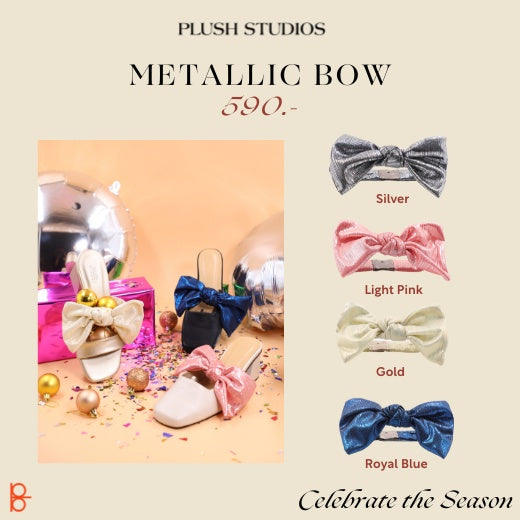 Metallic Bow Straps
