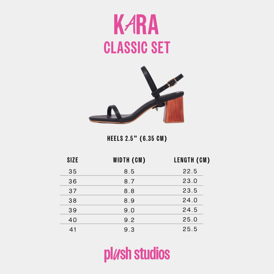 Plush Studios My very first heels set : Kara Classic + Puff Straps