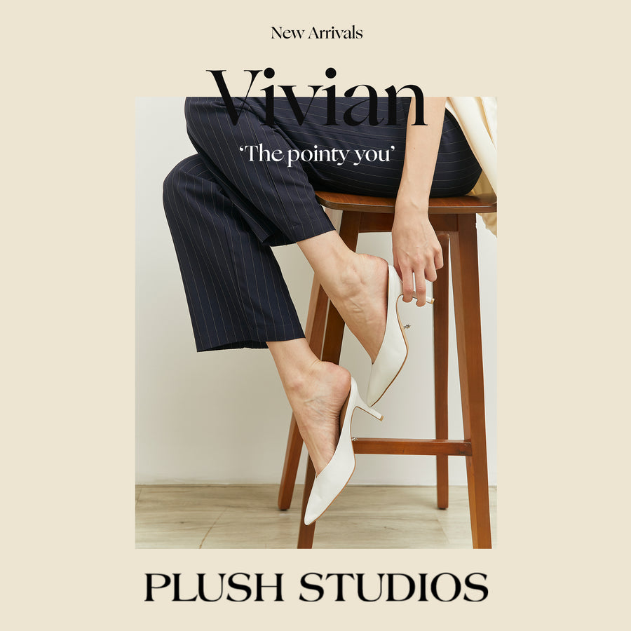Vivian Pointy Heels- White