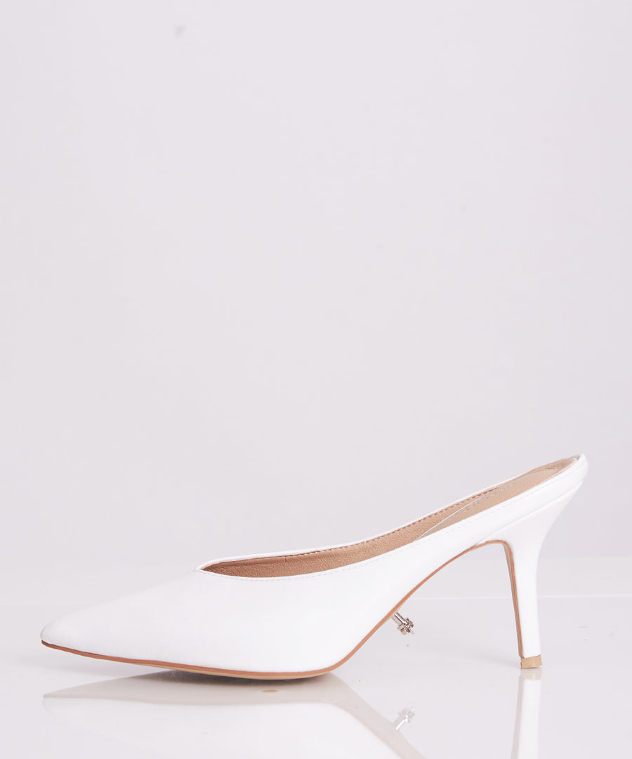 Vivian Pointy Heels- White